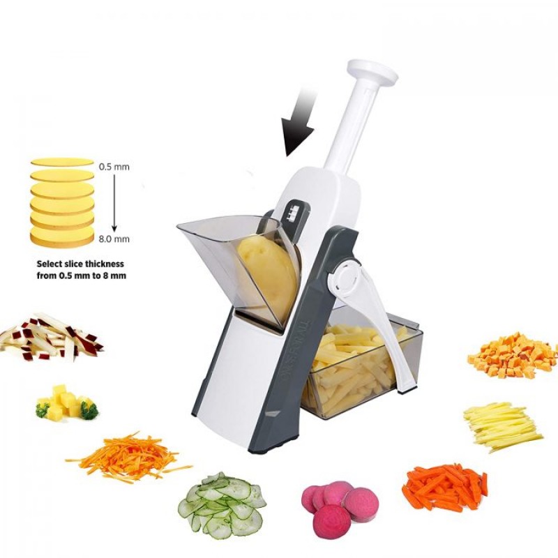 8-in-1 Vegetable & Potato Cutter – Multi-Function Food Chopper and Vegetable Slicer