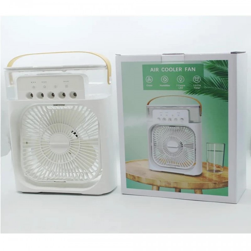 Multifunction Water Spray Mist Fan Air Cooler – Portable USB Electric Cooling Fan - Image 4