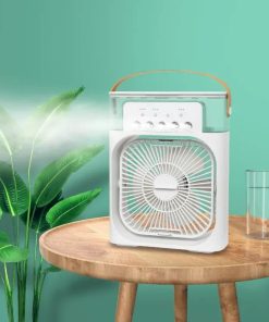 Multifunction Water Spray Mist Fan Air Cooler – Portable USB Electric Cooling Fan