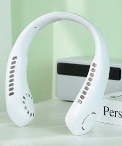 Rechargeable Portable Hanging Neck Fan – Hands Free Personal Cooling Fan