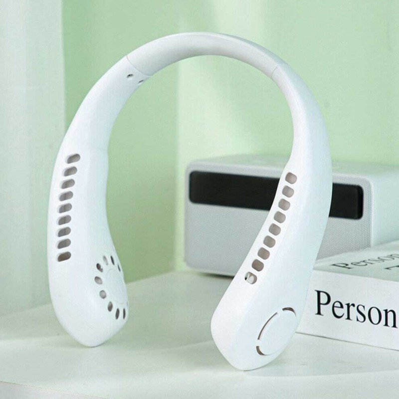 Rechargeable Portable Hanging Neck Fan – Hands Free Personal Cooling Fan