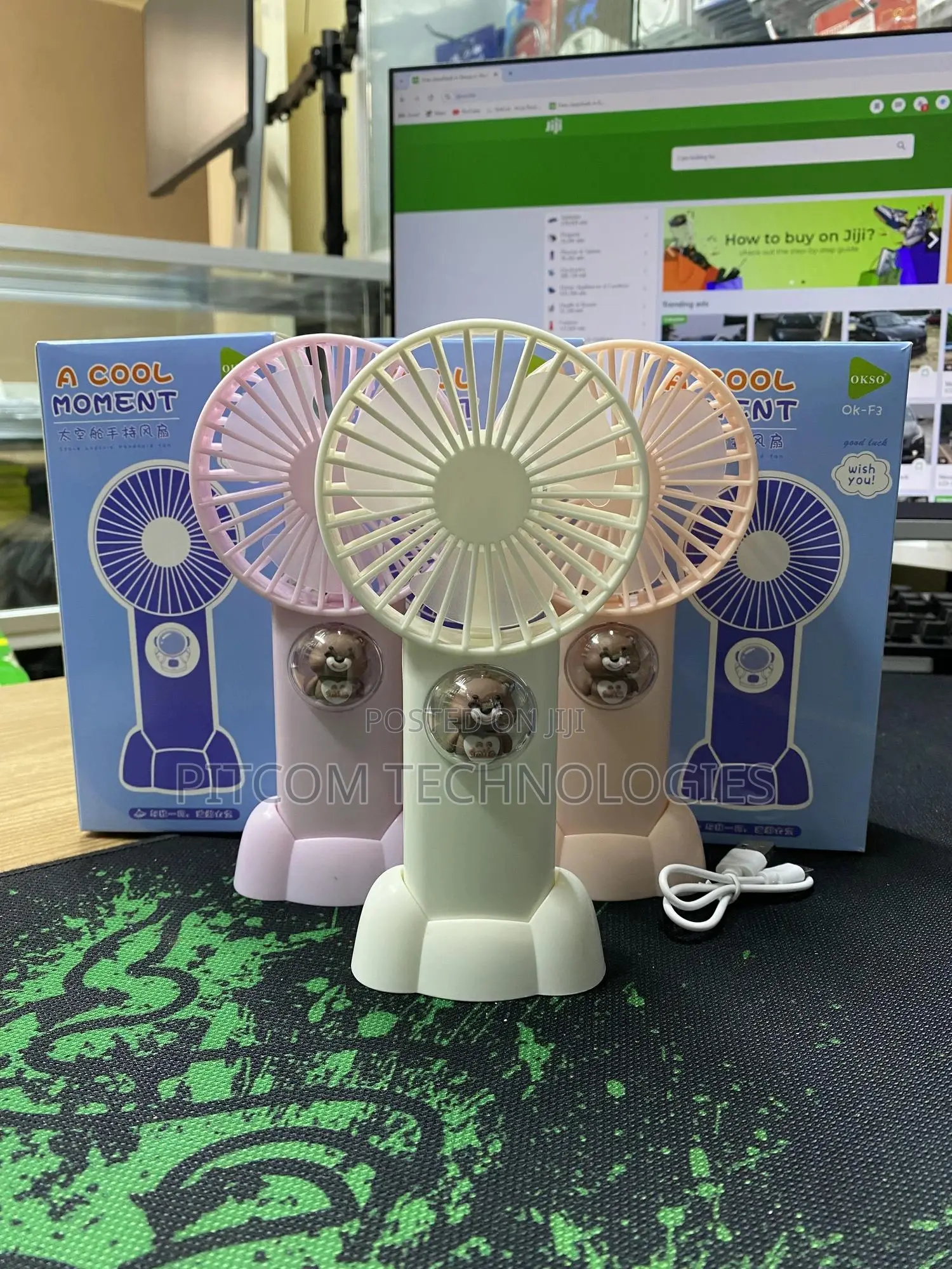 Rechargeable 5V Handheld Portable Fan Model F3 – Mini USB Cooling Fan - Image 3