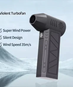 Alternative view of Cordless Air Duster Turbo Blower – Mini Jet Fan with Brushless Motor for Car & Electronics Cleaning
