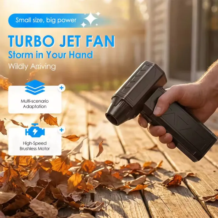 Cordless Air Duster Turbo Blower – Mini Jet Fan with Brushless Motor for Car & Electronics Cleaning