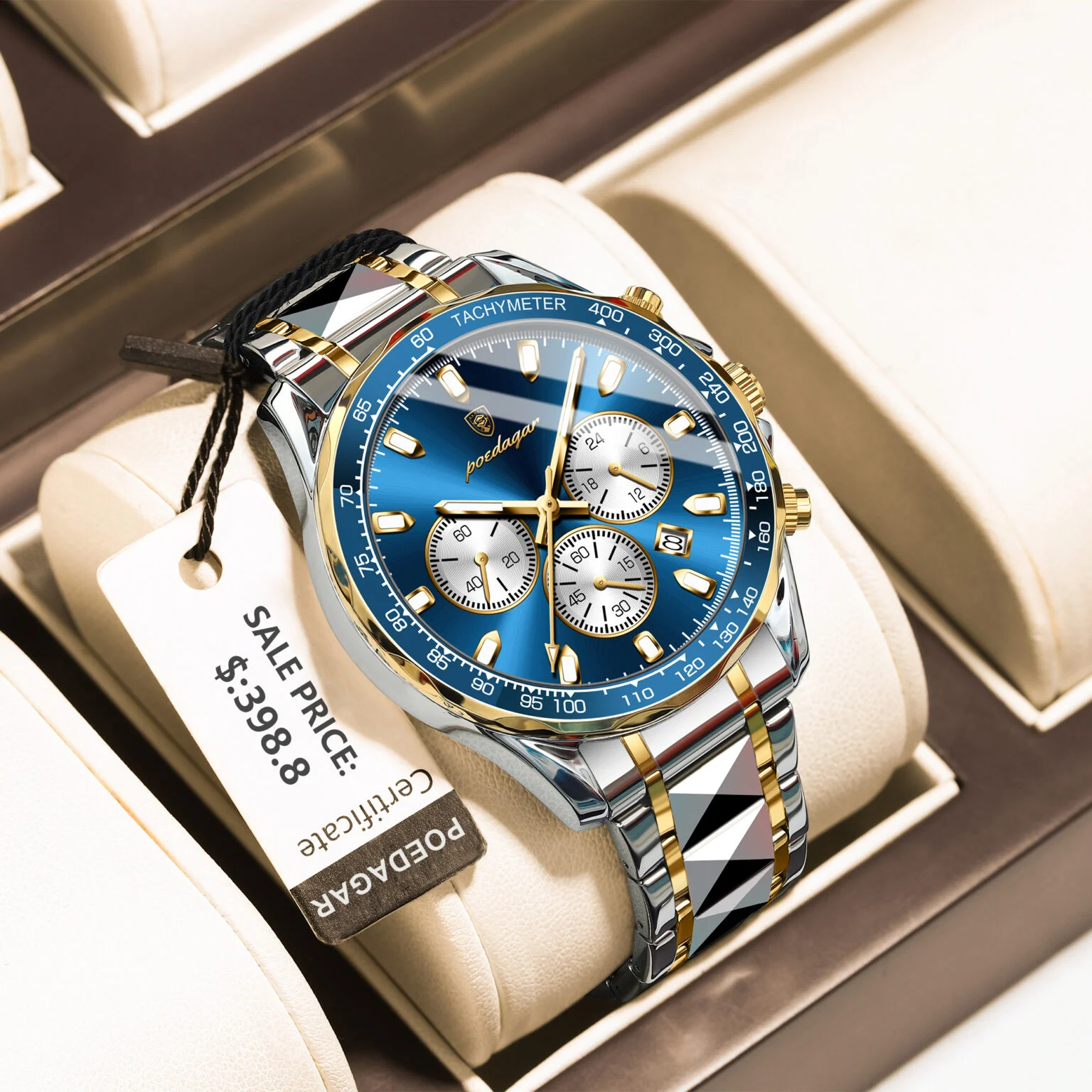 Luxury Stainless Steel Men’s Watch | Premium Fashion Wrist Watch - Image 2