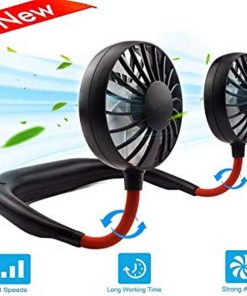 Sports USB Neckband Fan – Rechargeable Hands-Free Wearable Personal Cooling Fan