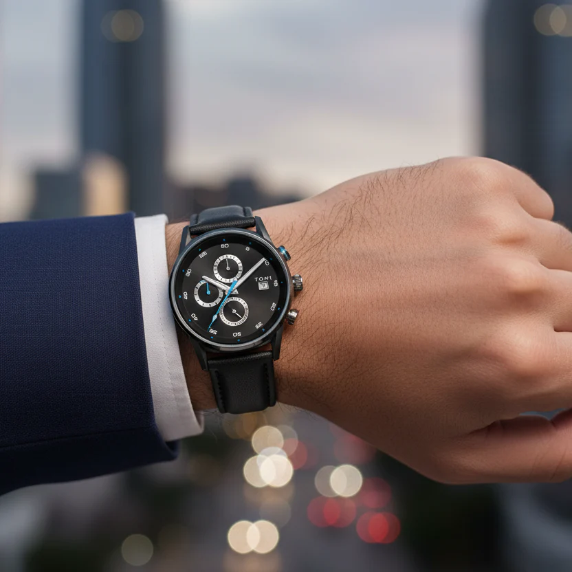 Luxury Men’s Stainless Steel Watch | Elegant Fashion Wrist Watch - Image 2